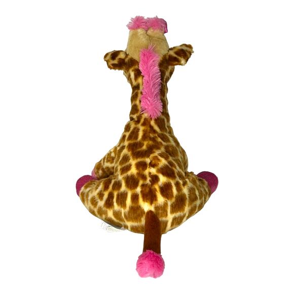 Aurora Destination Nation GIRAFFE PLUSH 15" Stuffed Animal Toy Pink Fur Bow NWOT - Picture 8 of 10